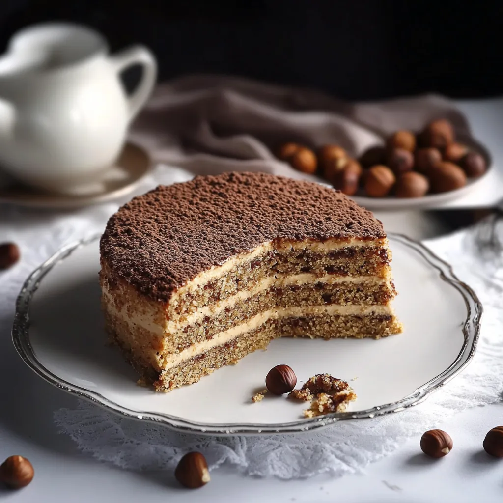 Une part de gâteau sur une assiette.