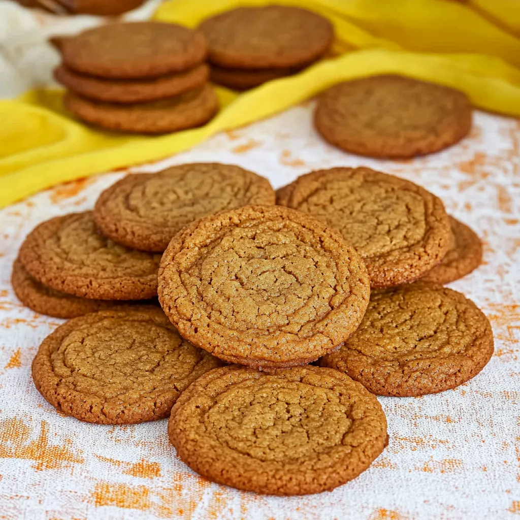 Une pile de biscuits sur une table.