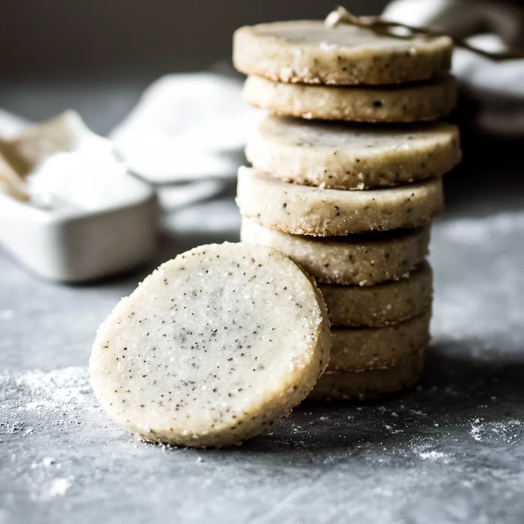 Un empilement de biscuits sur une table.