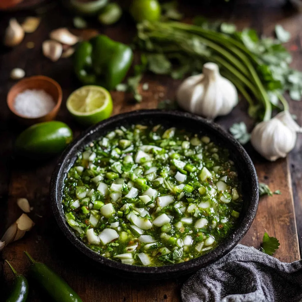 Un bol d’oignons et de piments colorés.