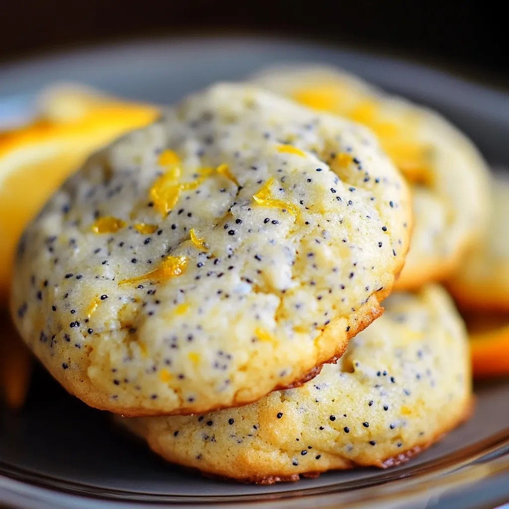 Assiette de biscuits au zeste d’orange.