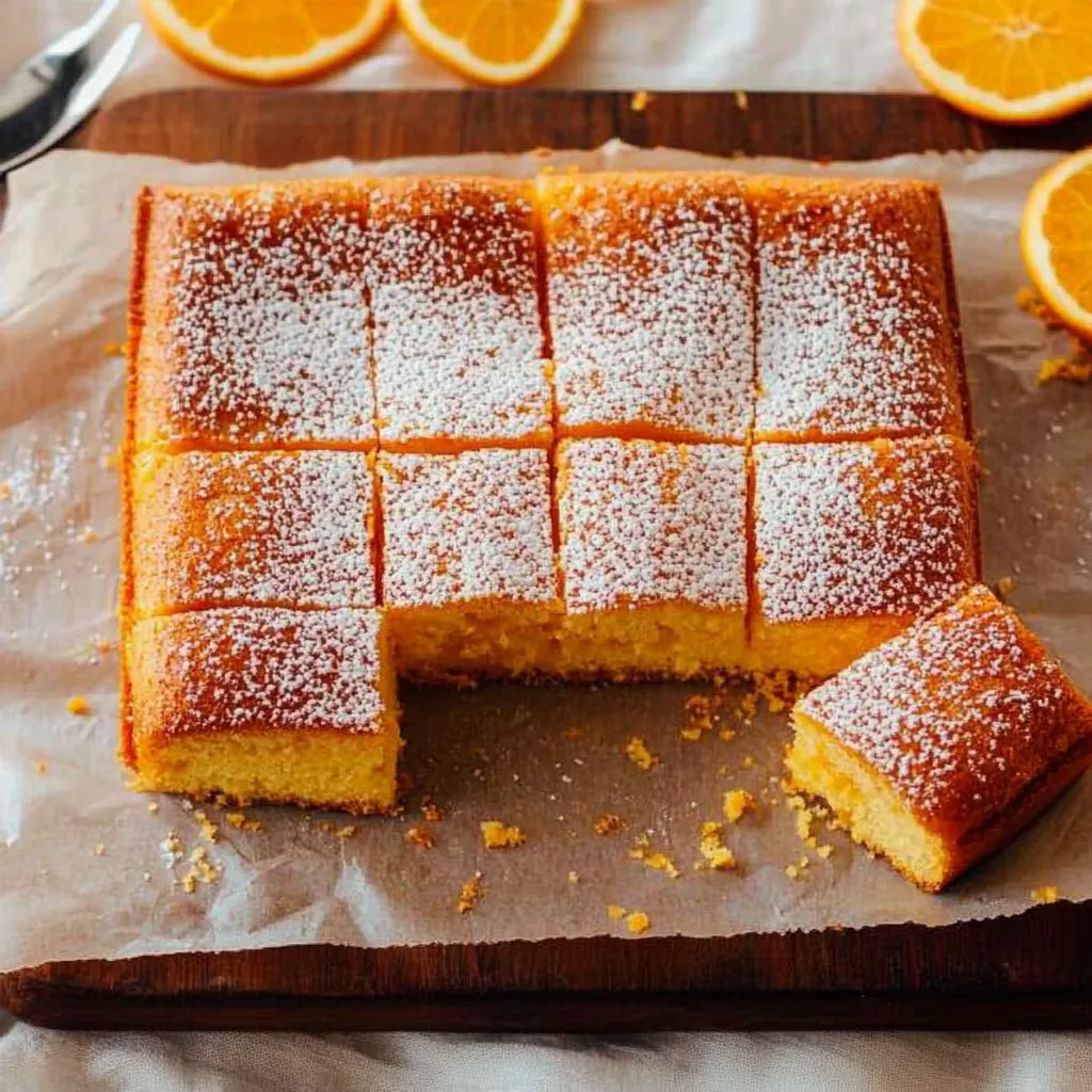 Une part de gâteau recouverte de sucre glace.
