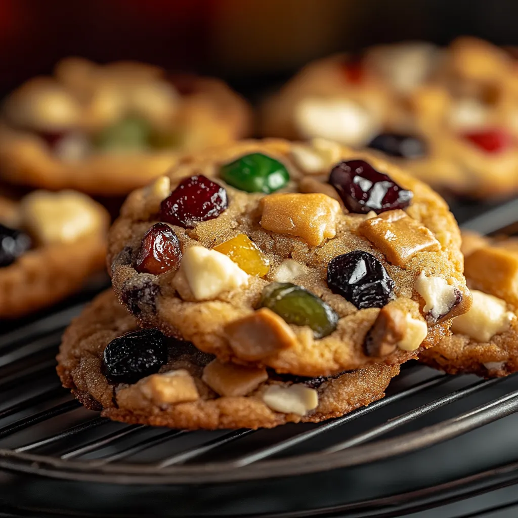 Une assiette de biscuits avec plusieurs garnitures.