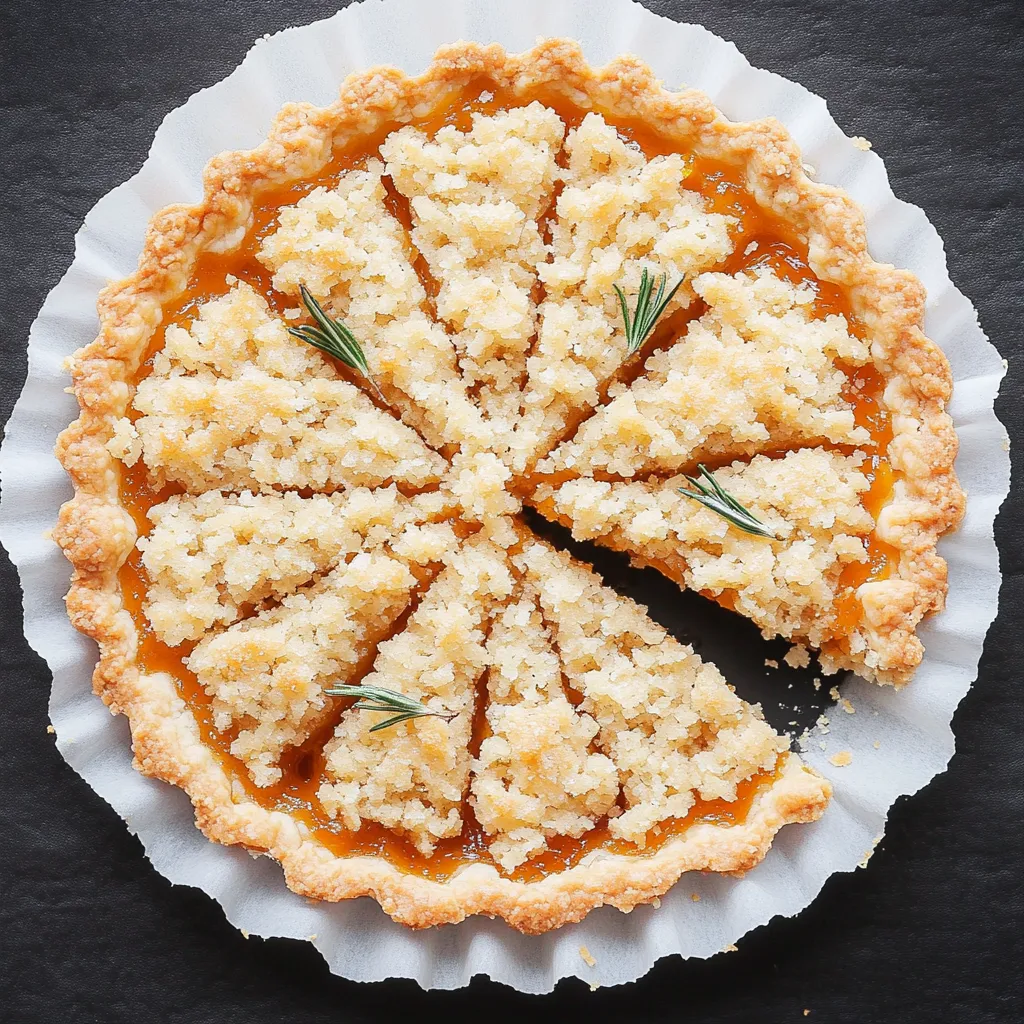 Une part de tarte sur une assiette blanche.