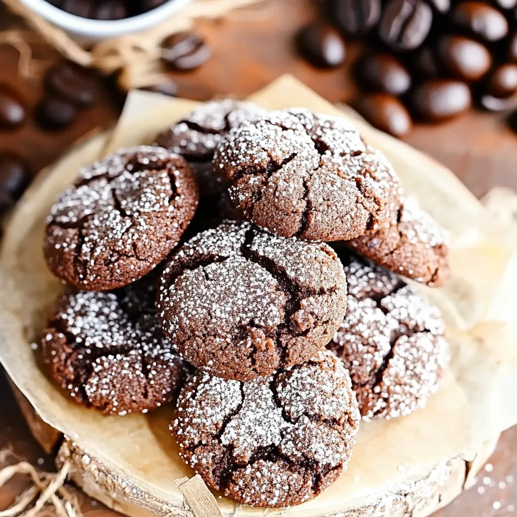 Une assiette de cookies chocolatés recouverts de sucre glace.