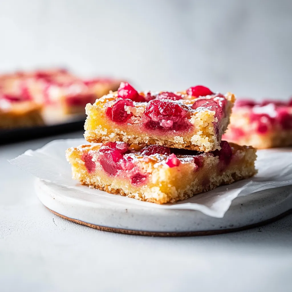 Une part de gâteau surmontée de fruits rouges.