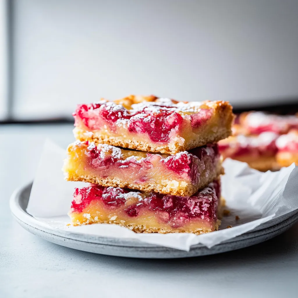 Un empilement de trois pâtisseries saupoudrées de sucre glace.