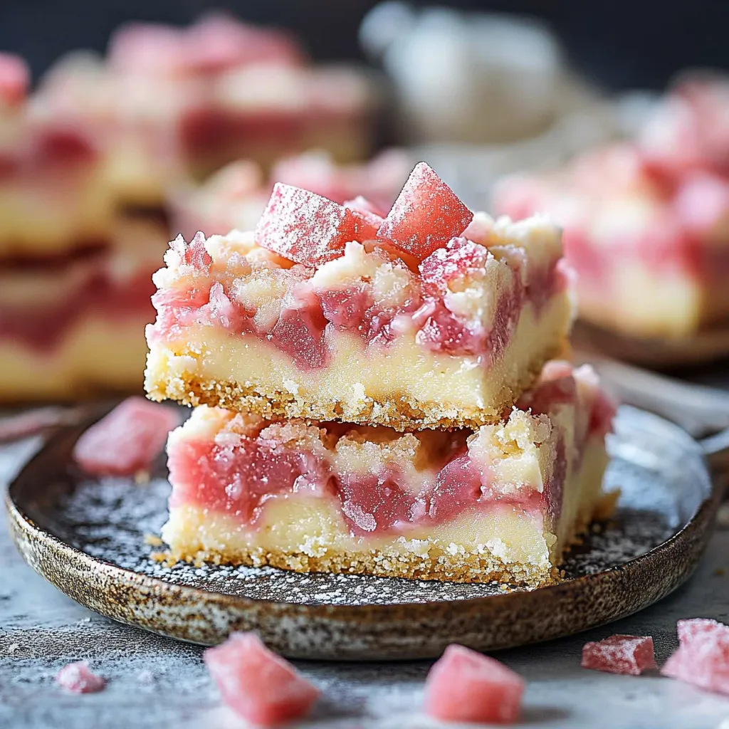 Pile de parts de gâteau au glaçage rose.