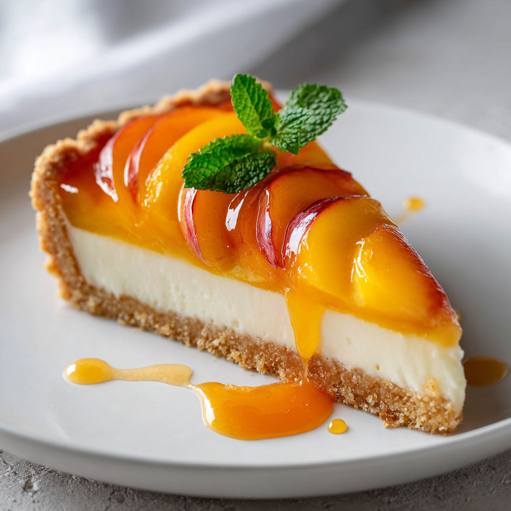 Une belle tarte aux fruits posée sur un plateau.