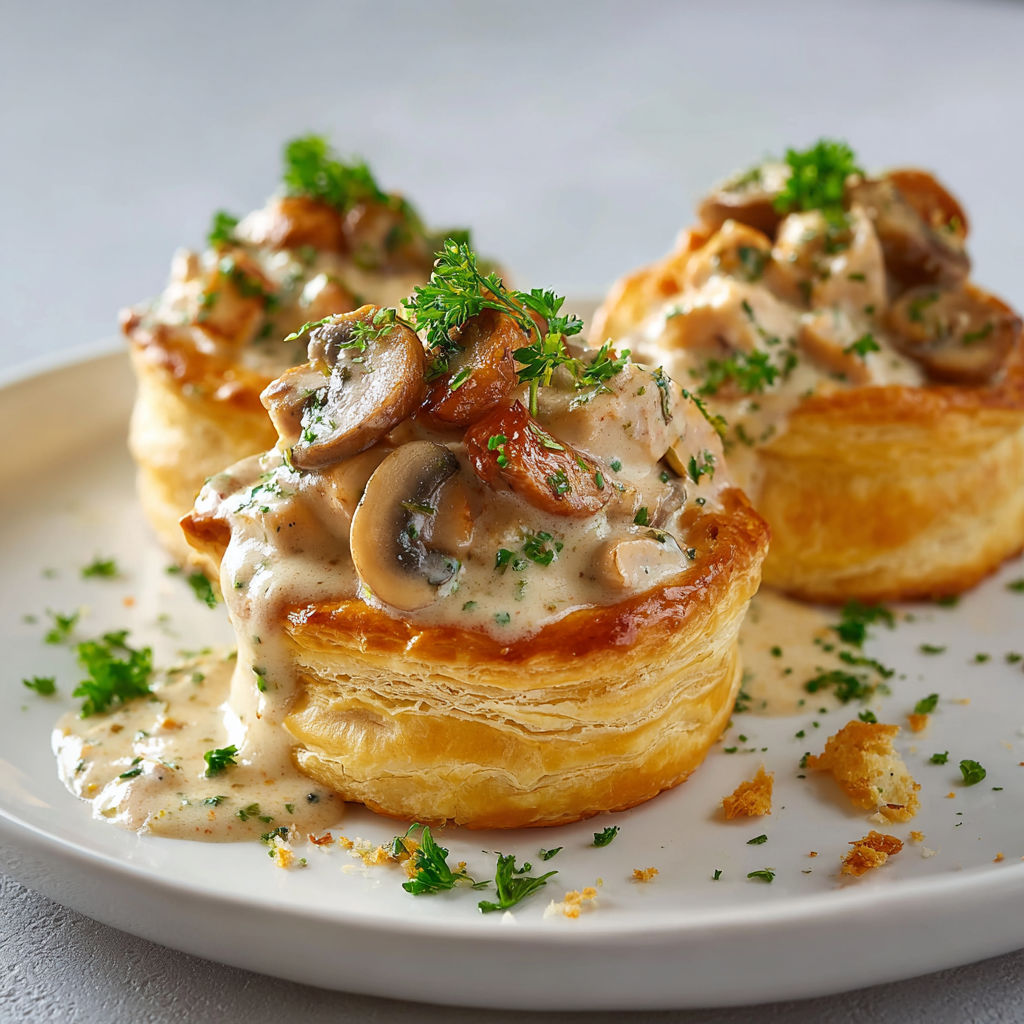 Brunch avec quiche aux champignons et herbes fraîches.