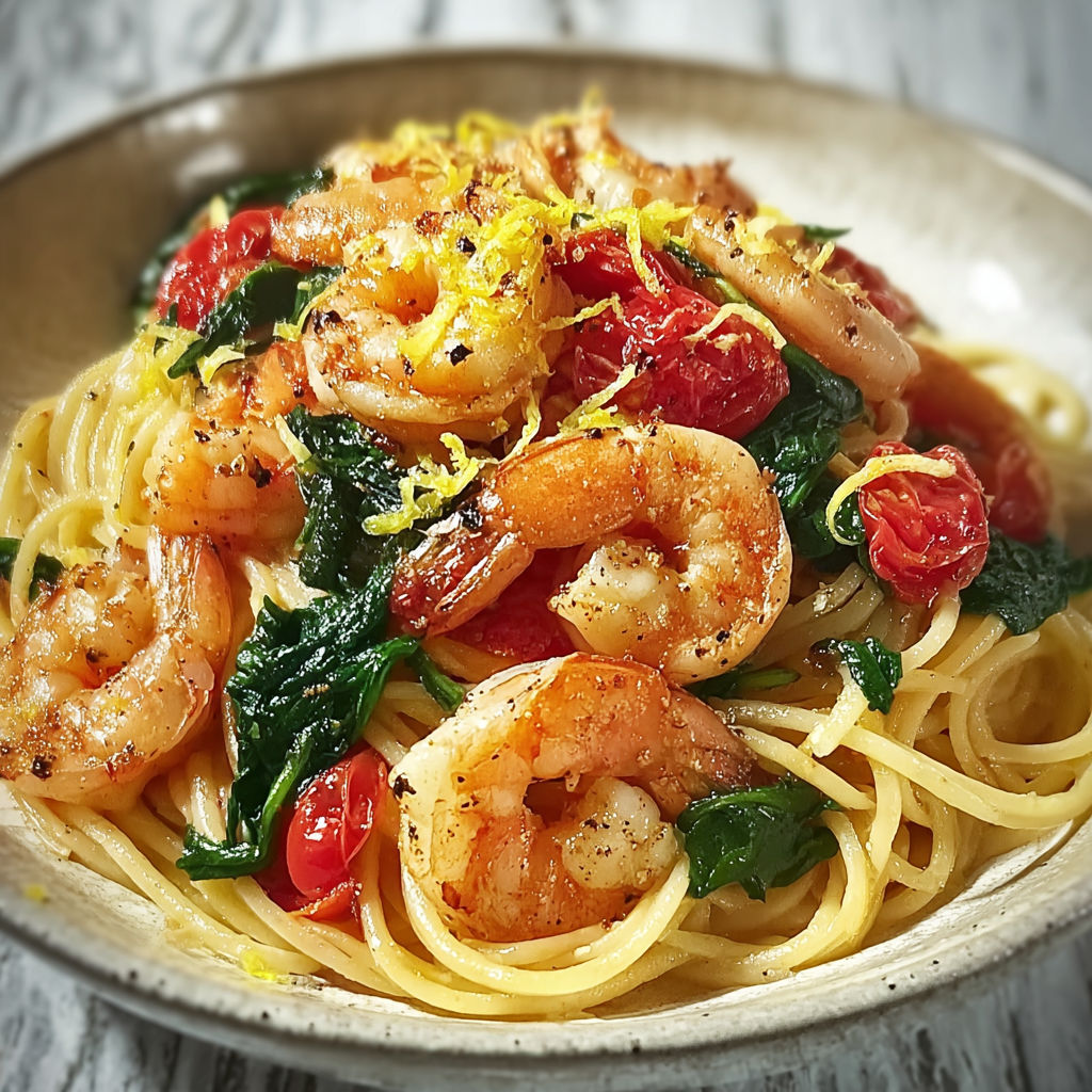 Une grande poêle garnie de fruits de mer, épinards, tomates et moules prête pour un repas convivial.