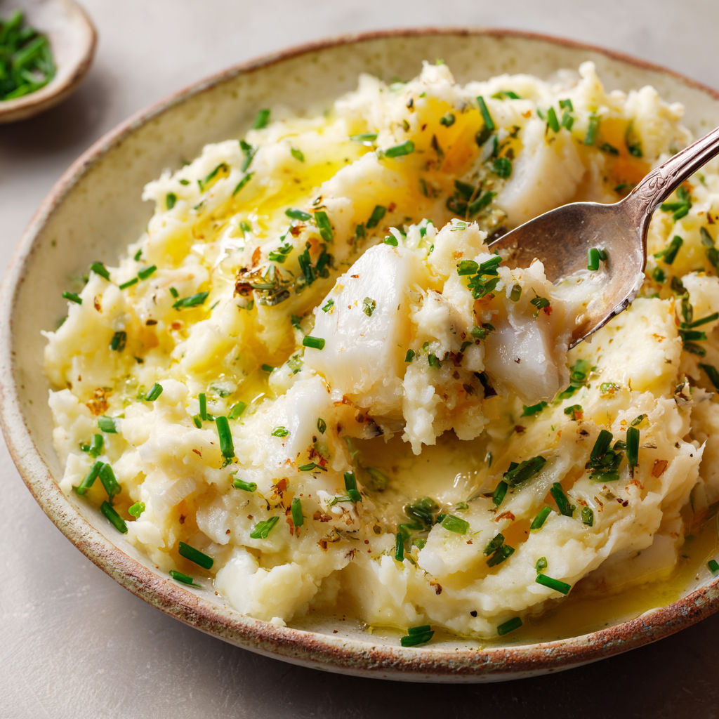 Macaroni aux herbes fraîches, une fourchette soulève une bouchée fumante.