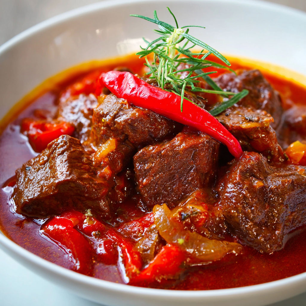 Une assiette généreuse de bœuf mijoté avec pommes de terre et épinards.