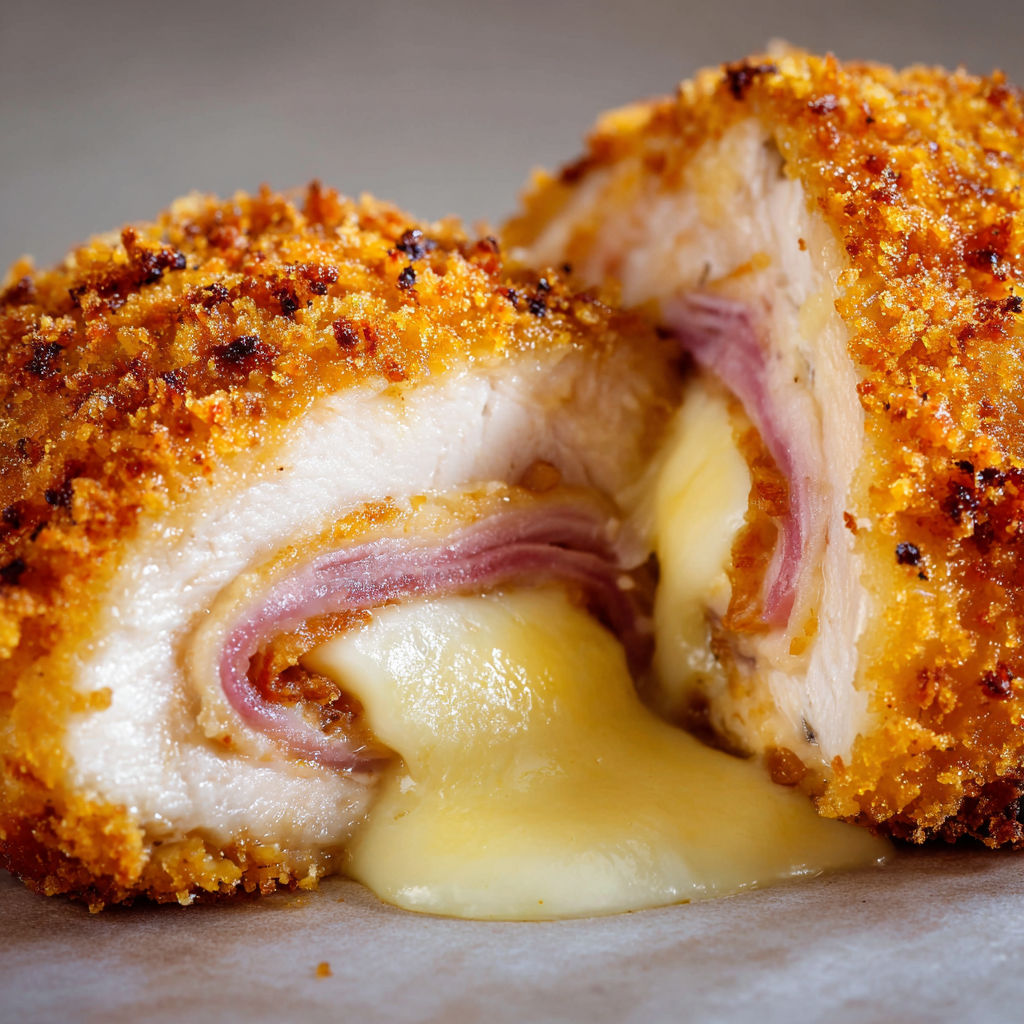 Des pâtes croustillantes avec des légumes et des sauces colorées.