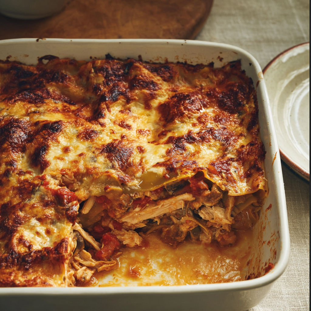 Une généreuse quiche toute chaude, garnie de tomates, oignons et légumes verts servie dans un récipient en plastique.