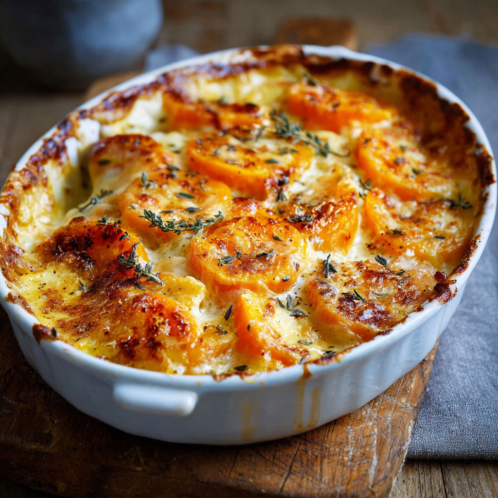 Une tarte gourmande aux fruits de mer dans un bol en verre.