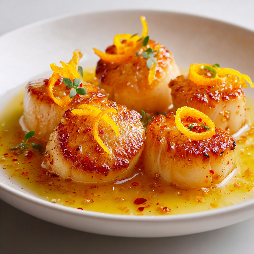 Une assiette de coquillages posée avec quartiers de citron, nappée d’une sauce citronnée et vinaigrée.