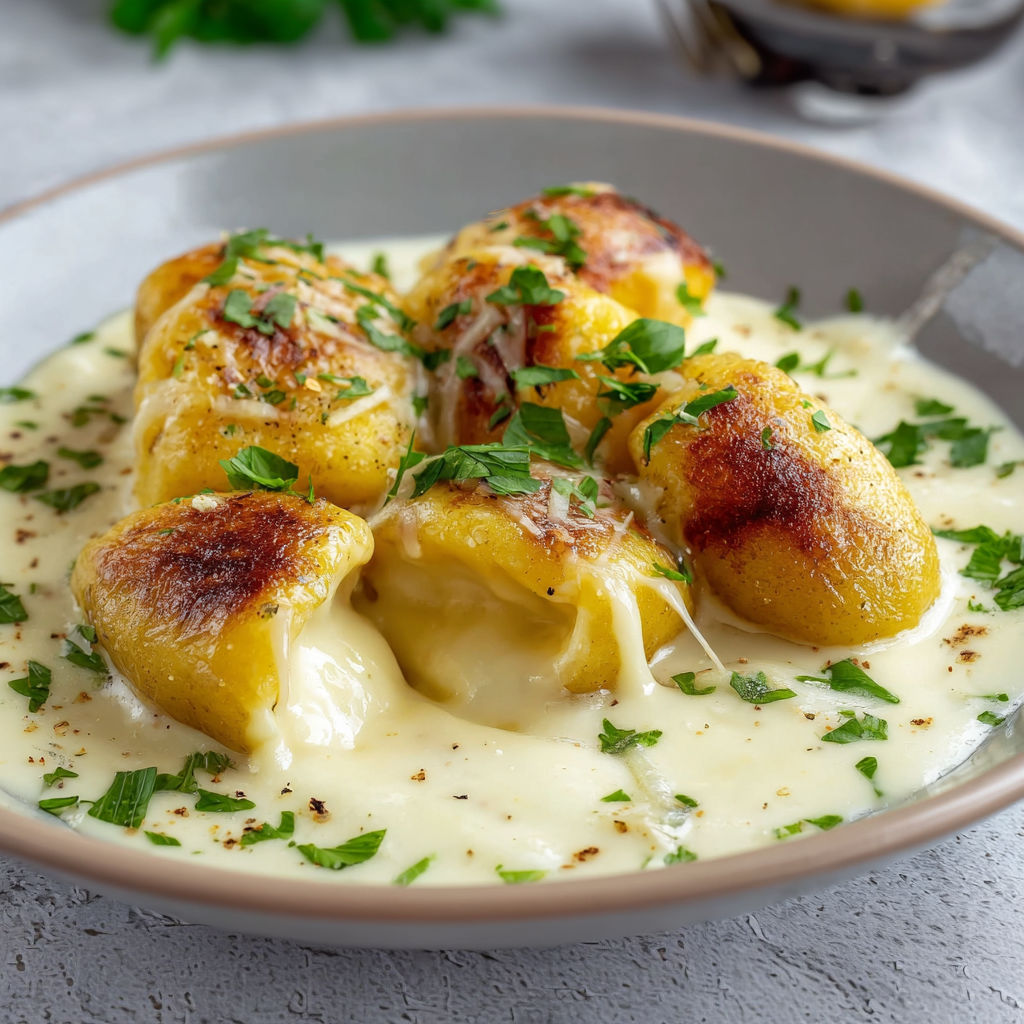 Gnocchis Fondants au Fromage à Raclette et Crème Onctueuse