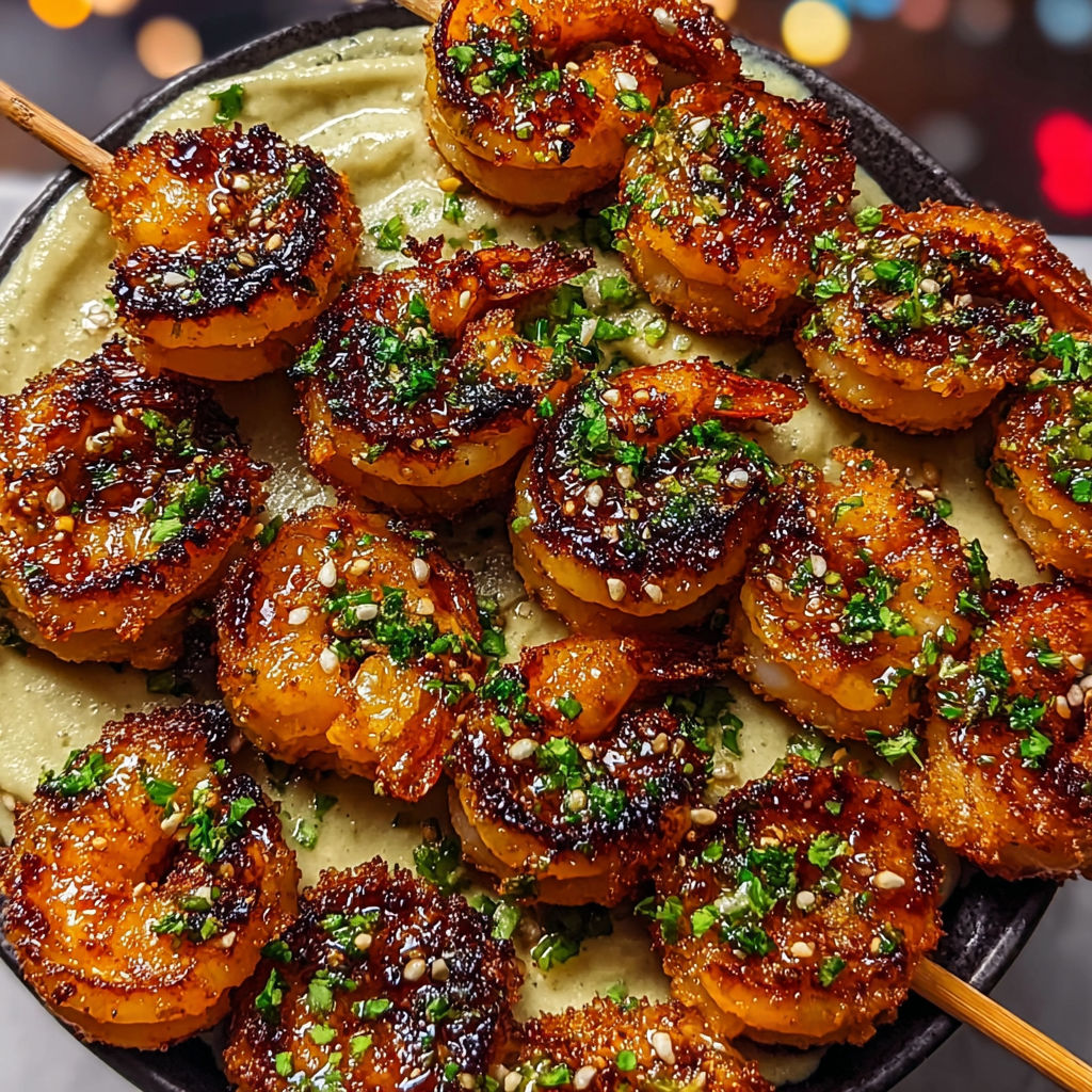 Brochettes Extra de Crevettes Marinées : Croustillance Sucrée Salée Au Rendez-vous.