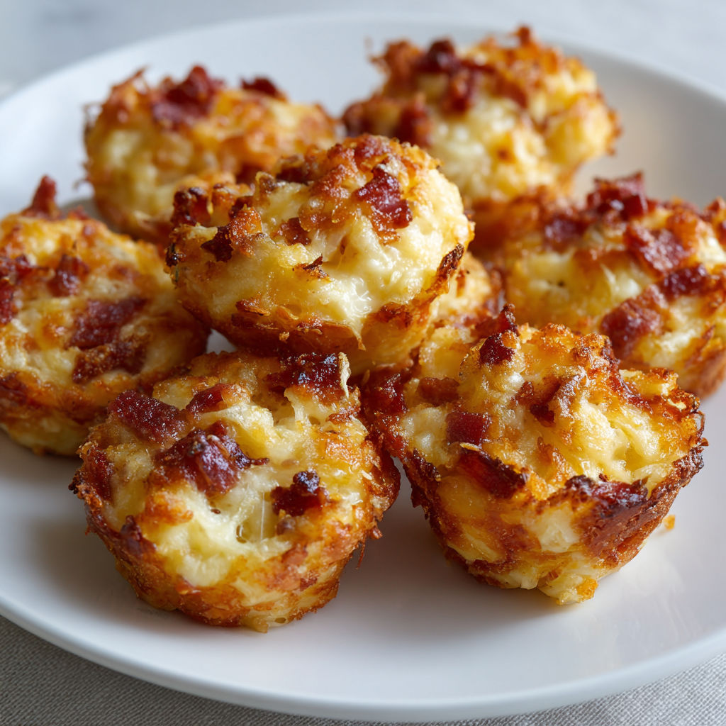 Petits Délices Crousti-Fondants au Fromage et Bacon.