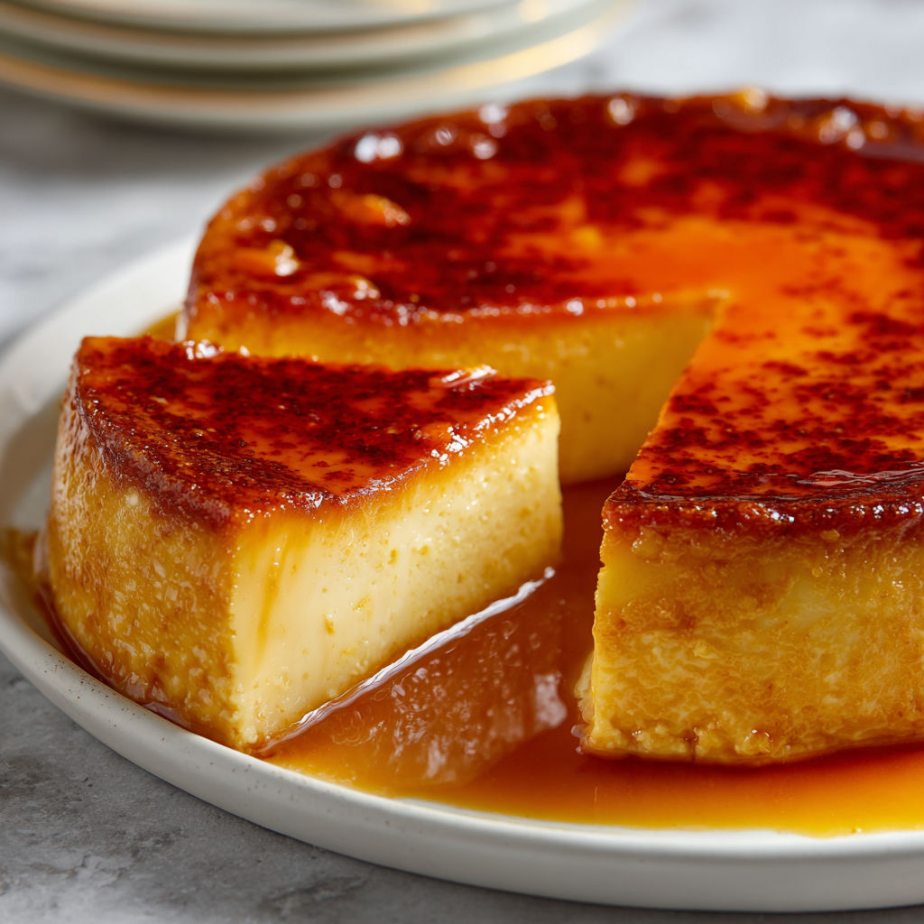 Flan Vanillé Sans Croûte, Douceur Crémeuse.