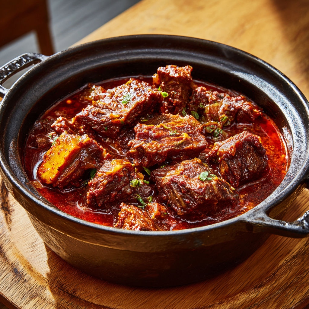 Bœuf ultra tendre parfum coréen au Gochujang et gingembre.