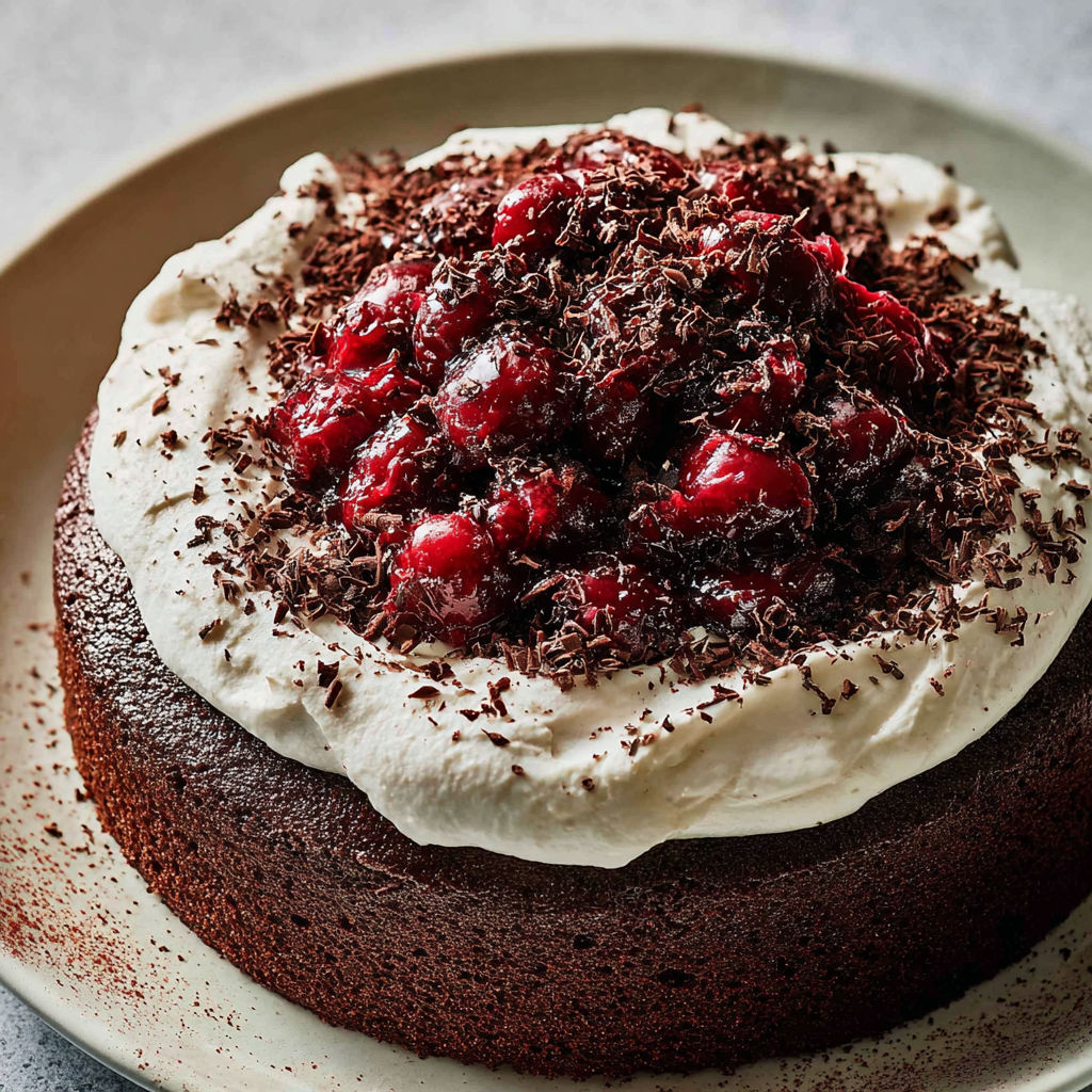 Forêt-Noire express chocolat griottes.