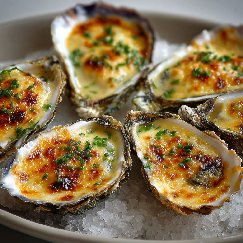 Huîtres Festives au Champagne et Croûte Savoureuse.