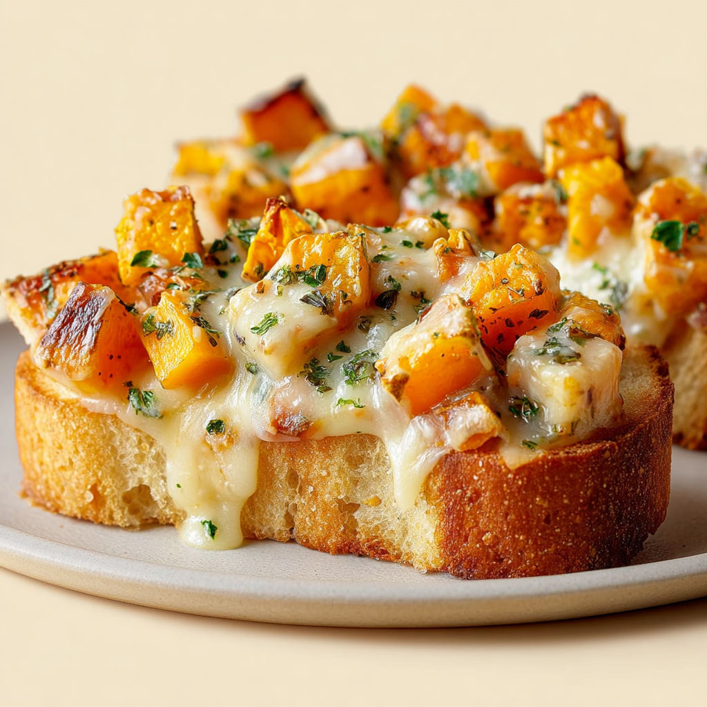 Baguette du Fêter: Dés de Butternut Rôtie, Beurre à l’Ail Fondant & Comté