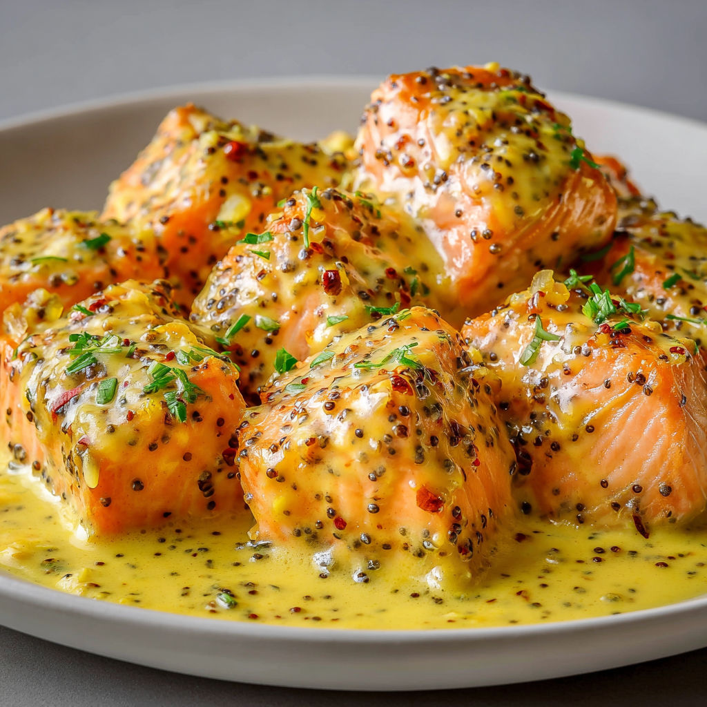 Délicieux Saumon Crémeux Moutarde Citron.