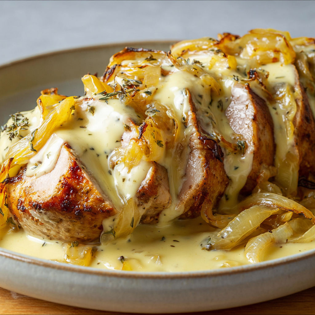 Filet mignon moelleux, oignons confits et reblochon onctueux.