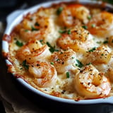 Gratin aux crevettes à l'ail et au fromage