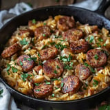 Poêlée Riz et Saucisse Cajun