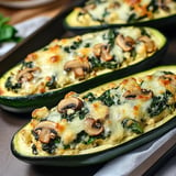 Recette de Courgettes Farcies à la Ricotta, Champignons et Epinards