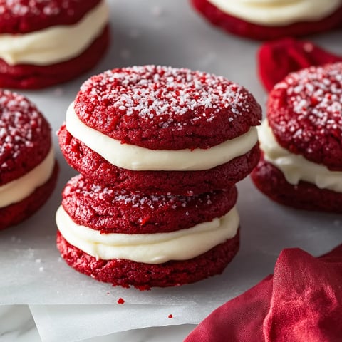 Biscuits Velours Rouge Fourrés au Fromage Frais