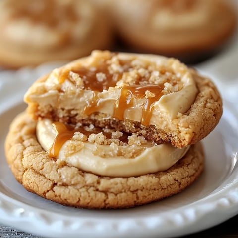 Biscuits gourmands au caramel et cheesecake