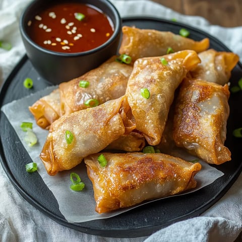 Raviolis croustillants en papier de riz