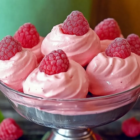 Mousse légère à la framboise