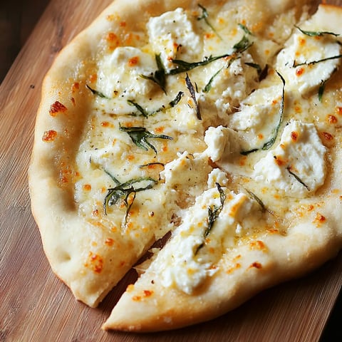 Une part de pizza sur une table en bois.