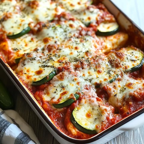 Un plat au four avec courgettes et fromage.