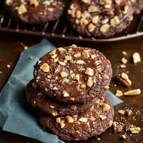 Chocolate chip cookies with nuts.