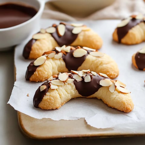 Une assiette de croissants d’amandes au chocolat.