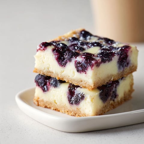 Carrés moelleux aux bleuets faciles à préparer, parfaits pour les envies sucrées.