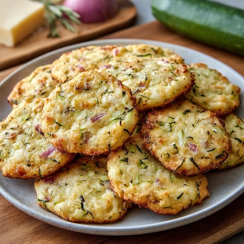 Assiette de cookies salés à la courgette, parmesan et oignon rouge.