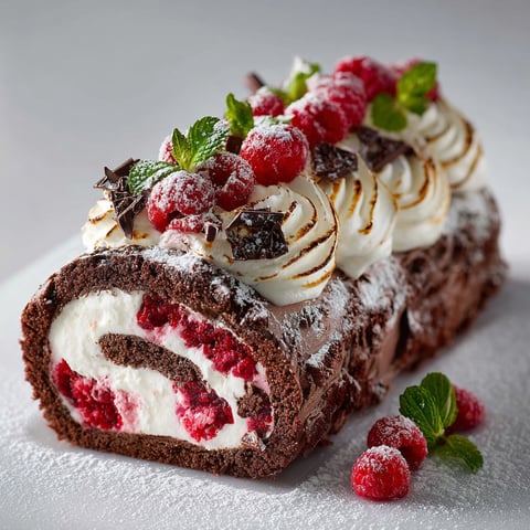 Dessert glacé à la framboise et chocolat signé Lesley Chesterman sur mrcuisto.com.